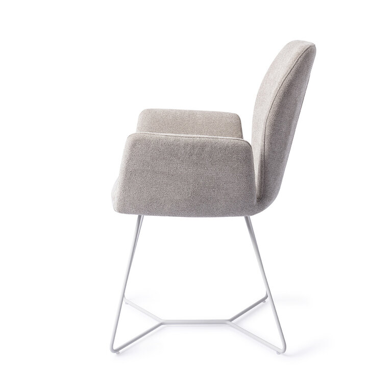 Jesper Home Misaki Pretty Plaster Dining Chair - Beehive White