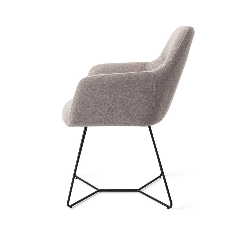 Jesper Home Kinko Earl Grey Dining Chair - Beehive Black