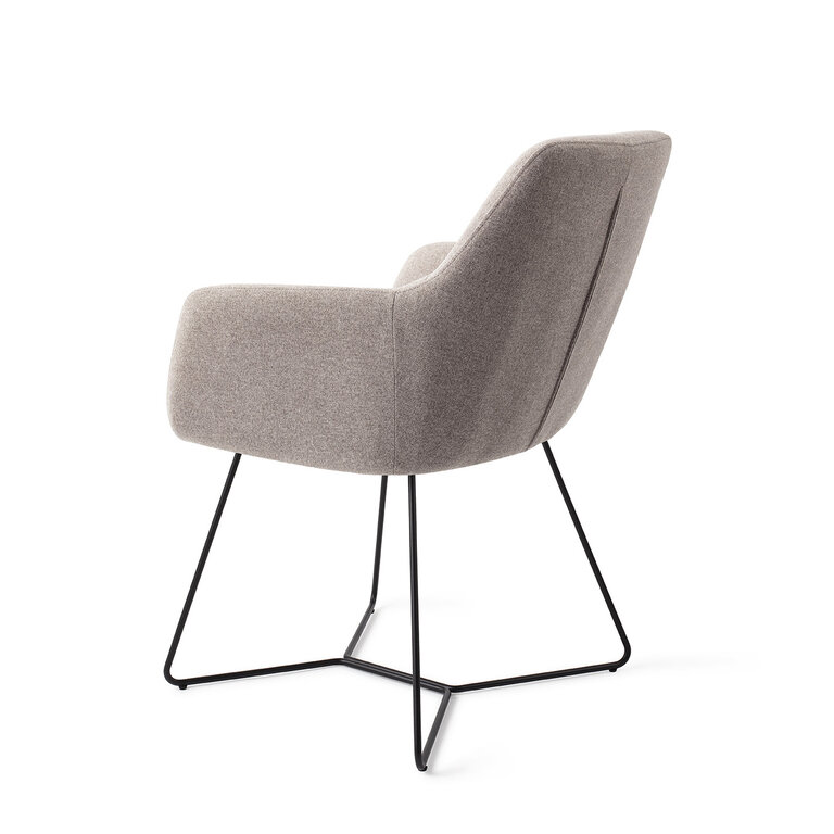 Jesper Home Kinko Earl Grey Dining Chair - Beehive Black