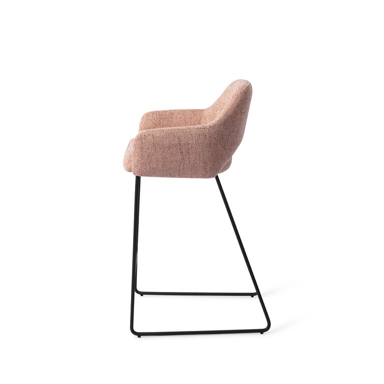 Jesper Home Yanai Pink Punch Bar Chair - Slide Black (L)