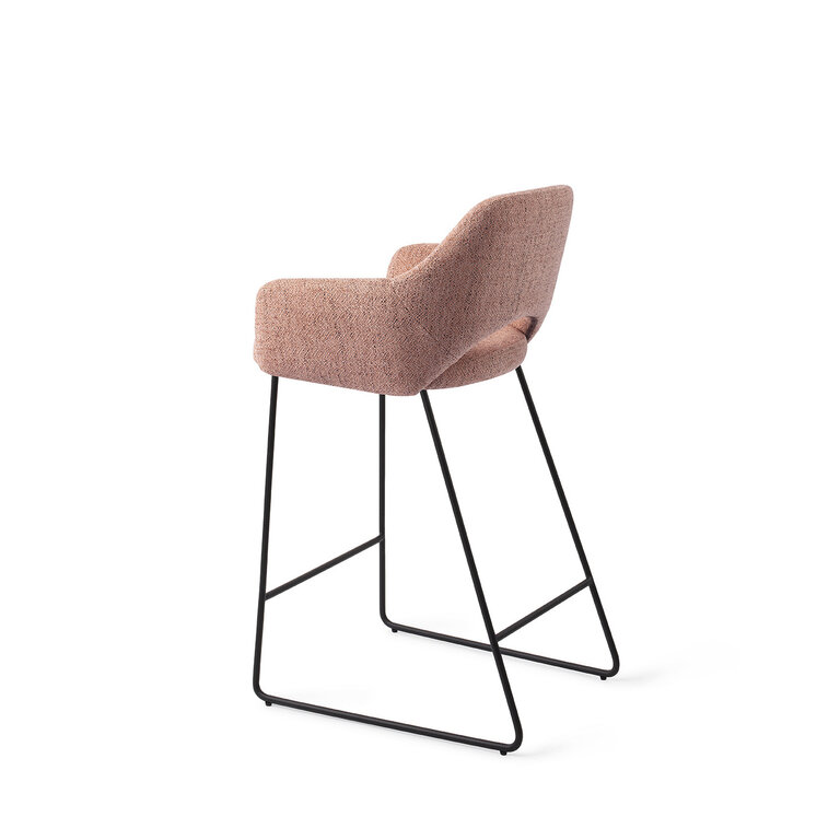 Jesper Home Yanai Pink Punch Bar Chair - Slide Black (L)