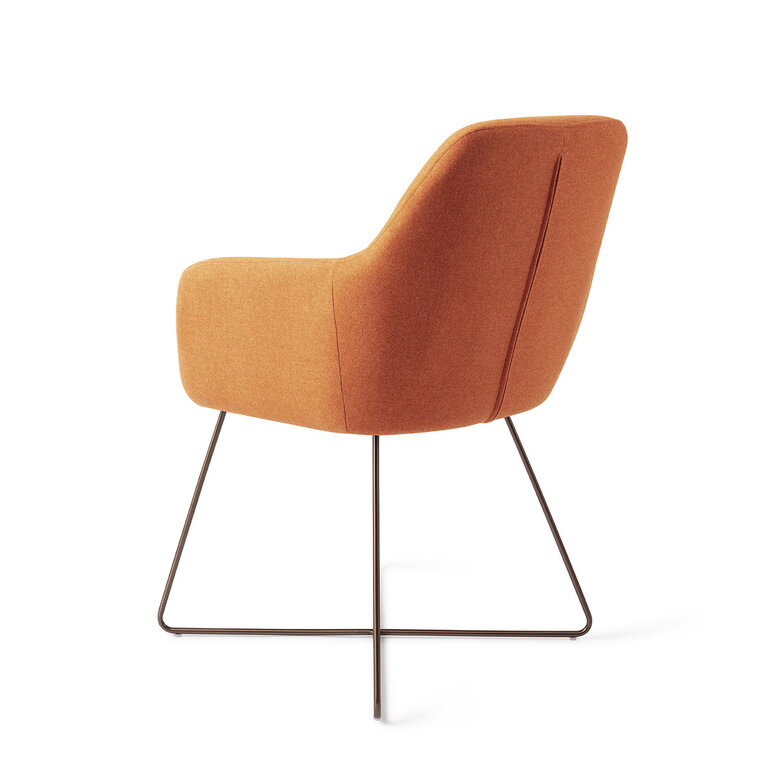 Jesper Home Kinko Tangerine Dining Chair - Cross Rose