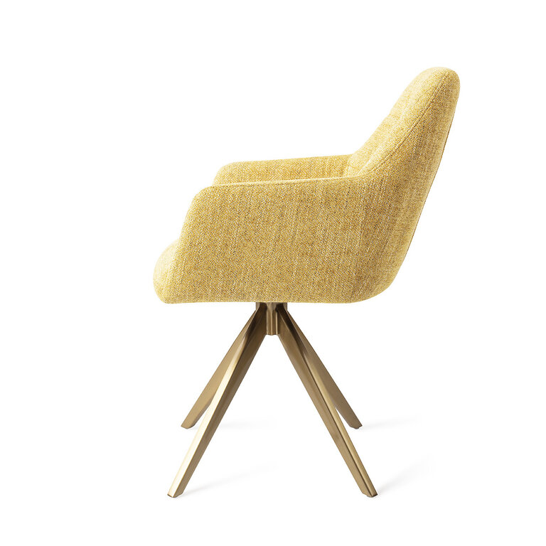 Jesper Home Noto Bumble Bee Dining Chair - Turn Gold