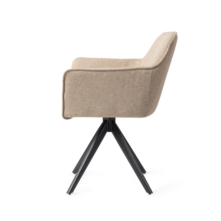 Jesper Home Hofu Wild Walnut Dining Chair - Turn Black