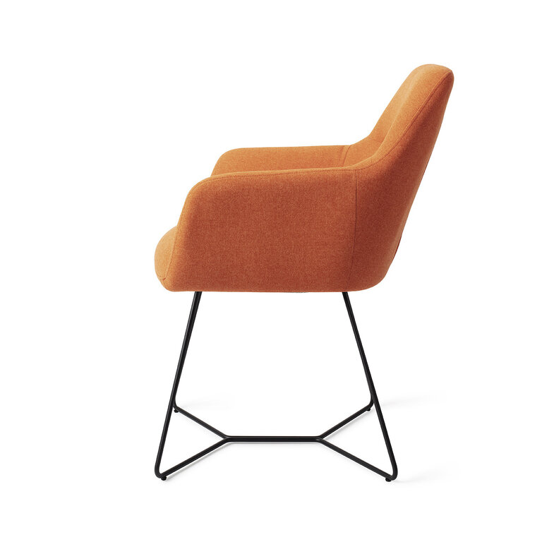 Jesper Home Kinko Tangerine Dining Chair - Beehive Black