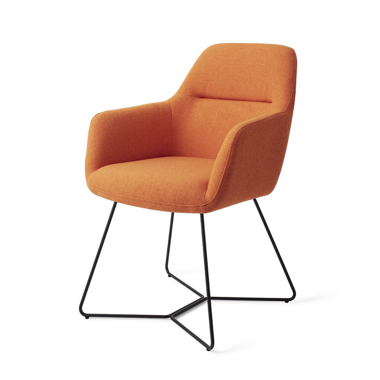 Jesper Home Kinko Tangerine Dining Chair - Beehive Black