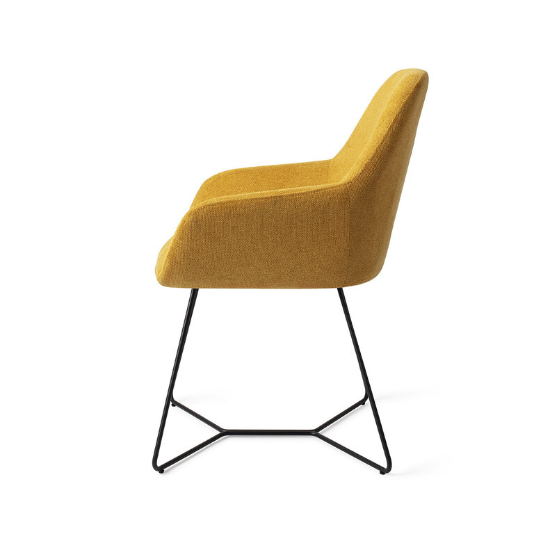 Jesper Home Kushi Sweet Corn Dining Chair - Beehive Black