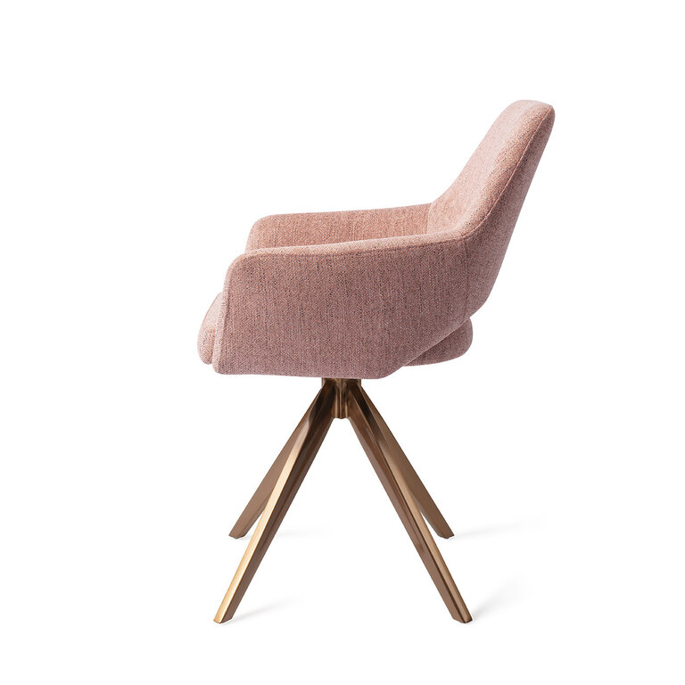 Jesper Home Yanai Pink Punch Dining Chair - Turn Rose