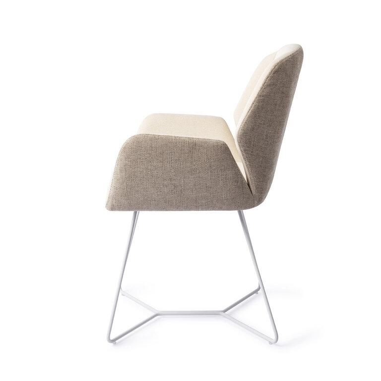 Jesper Home Myoko Sandy Hill Dining Chair - Beehive White