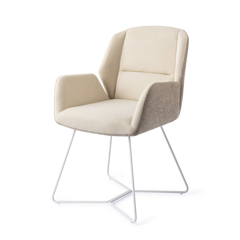 Jesper Home Myoko Sandy Hill Dining Chair - Beehive White