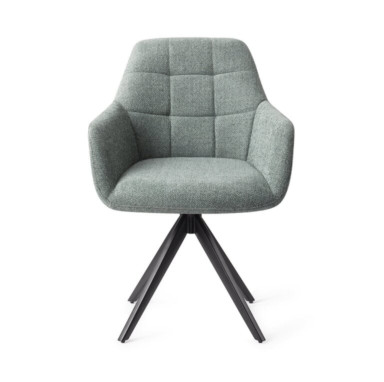 Jesper Home Noto Real Teal Dining Chair - Turn Black