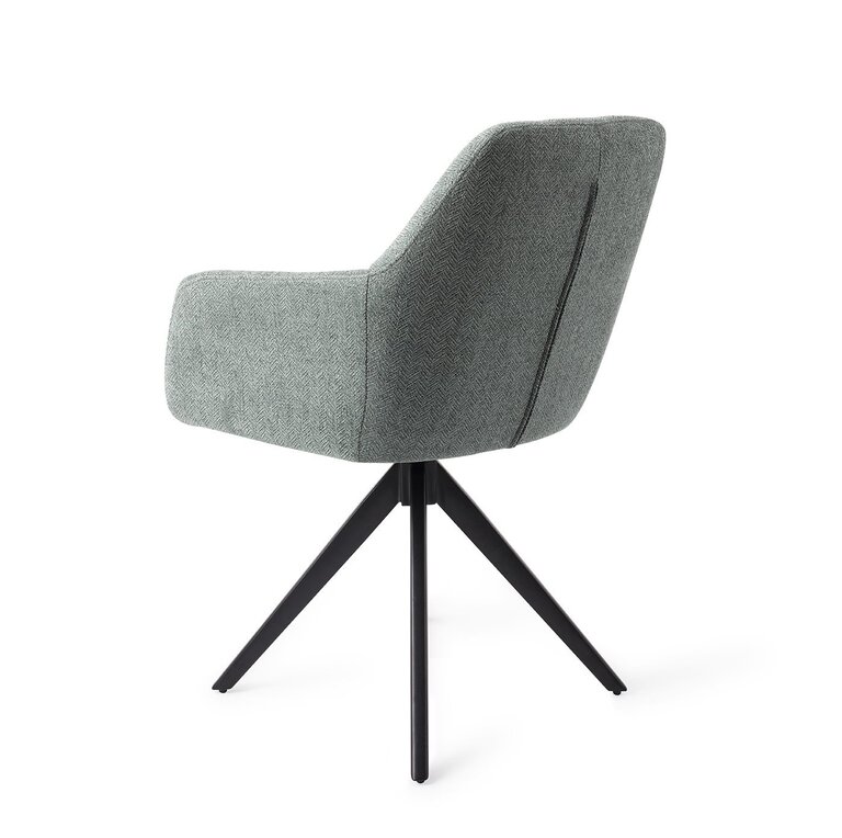 Jesper Home Noto Real Teal Dining Chair - Turn Black