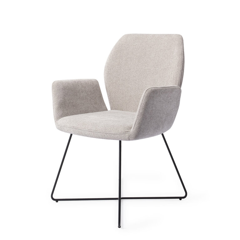 Jesper Home Misaki Pretty Plaster Dining Chair - Cross Black