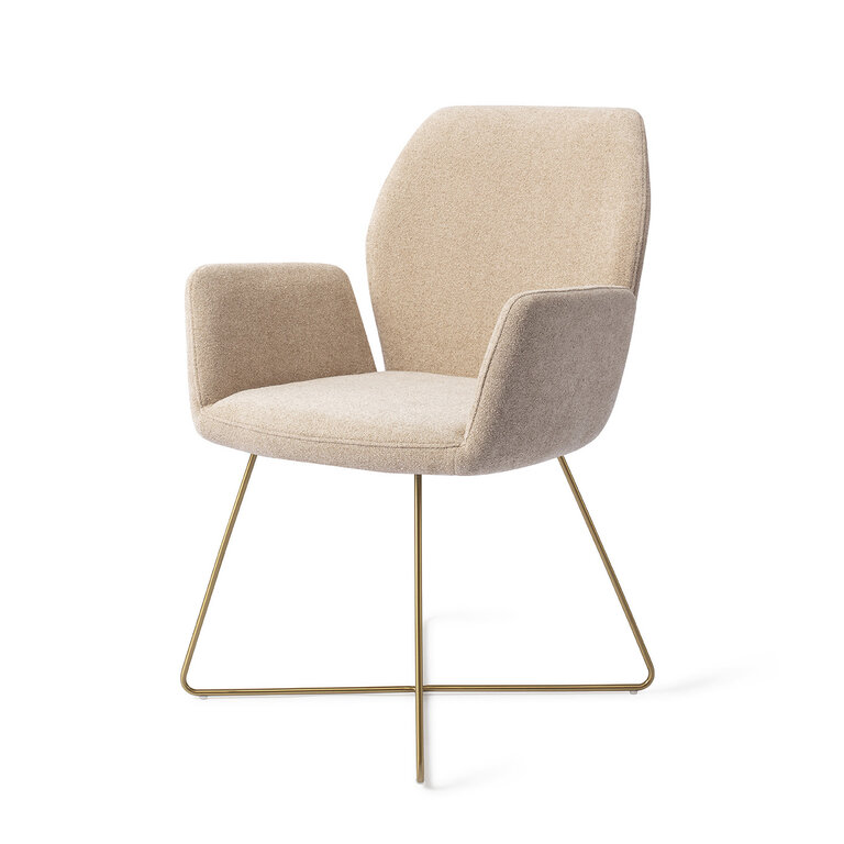 Jesper Home Misaki Funky Fudge Dining Chair - Cross Gold