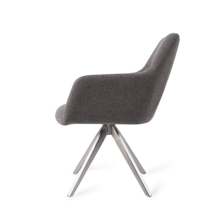 Jesper Home Kinko Shadow Dining Chair - Turn Steel