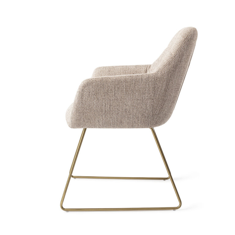 Jesper Home Noto Biscuit Beach Dining Chair - Slide Gold