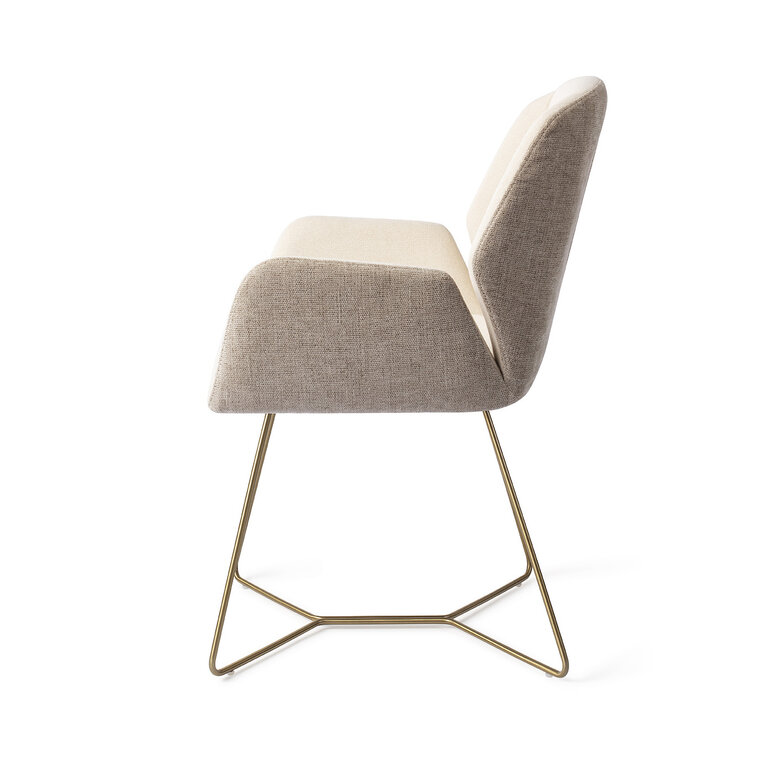 Jesper Home Myoko Sandy Hill Dining Chair - Beehive Gold