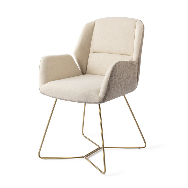 Jesper Home Myoko Sandy Hill Dining Chair - Beehive Gold