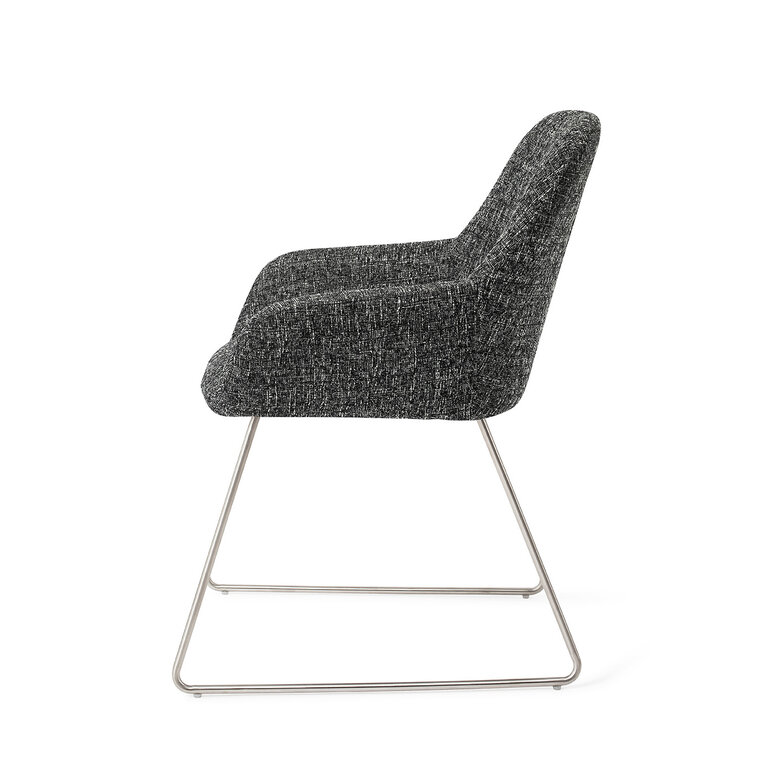 Jesper Home Kushi Skyfall Dining Chair - Slide Steel