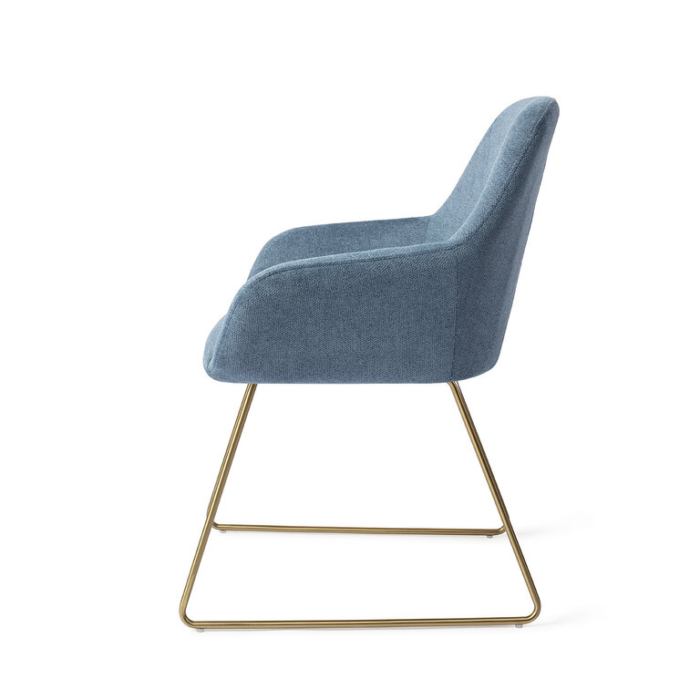 Jesper Home Kushi Ocean Eyes Dining Chair - Slide Gold