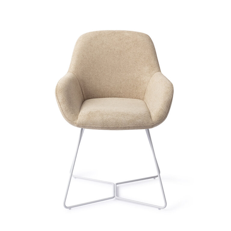 Jesper Home Kushi Desert Dunes Dining Chair - Beehive White