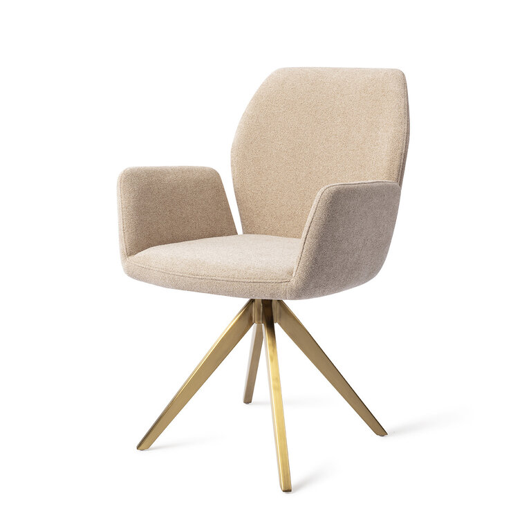 Jesper Home Misaki Funky Fudge Dining Chair - Turn Gold