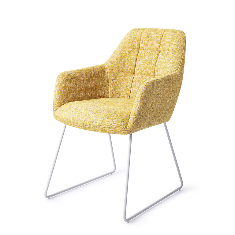 Jesper Home Noto Bumble Bee Dining Chair - Slide White