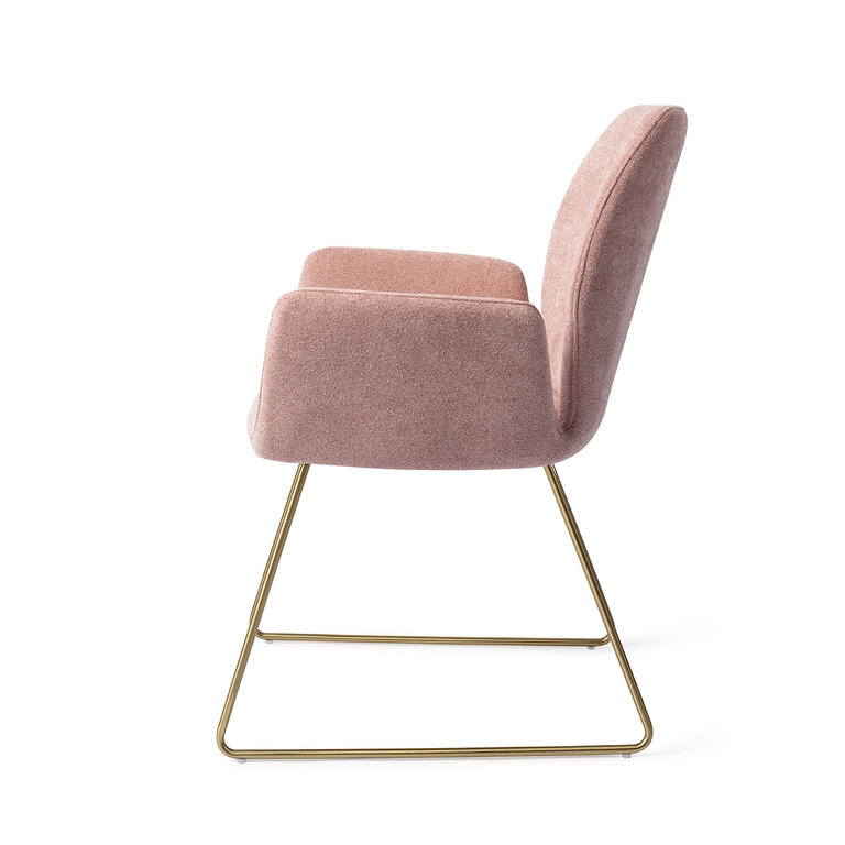 Jesper Home Misaki Anemone Dining Chair - Slide Gold