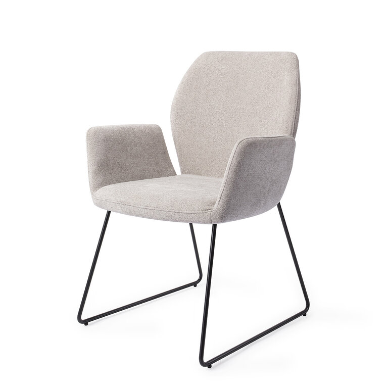 Jesper Home Misaki Pretty Plaster Dining Chair - Slide Black