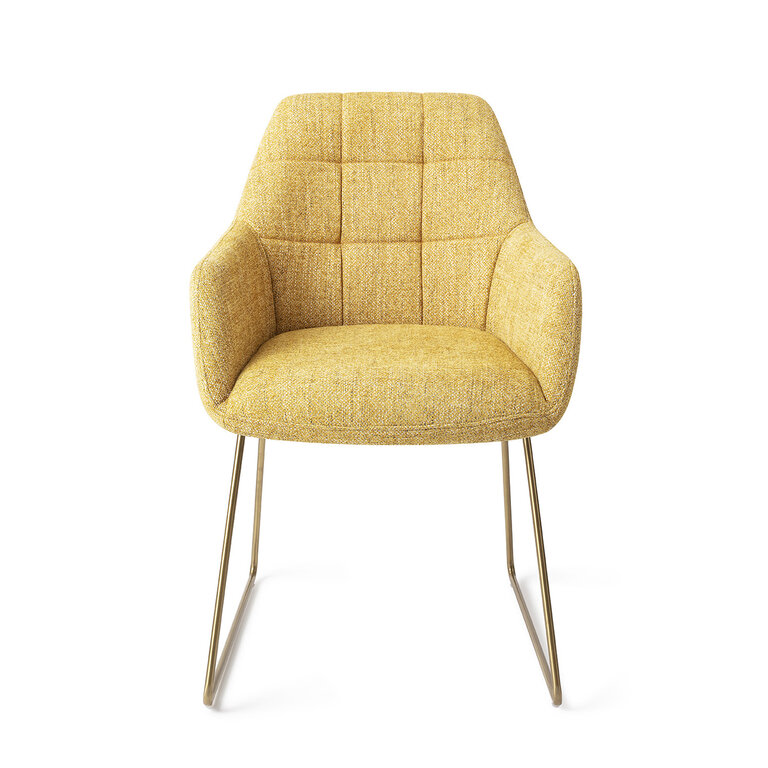 Jesper Home Noto Bumble Bee Dining Chair - Slide Gold