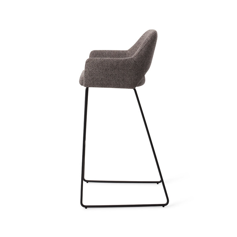 Jesper Home Yanai Amazing Grey Bar Chair - Slide Black (H)