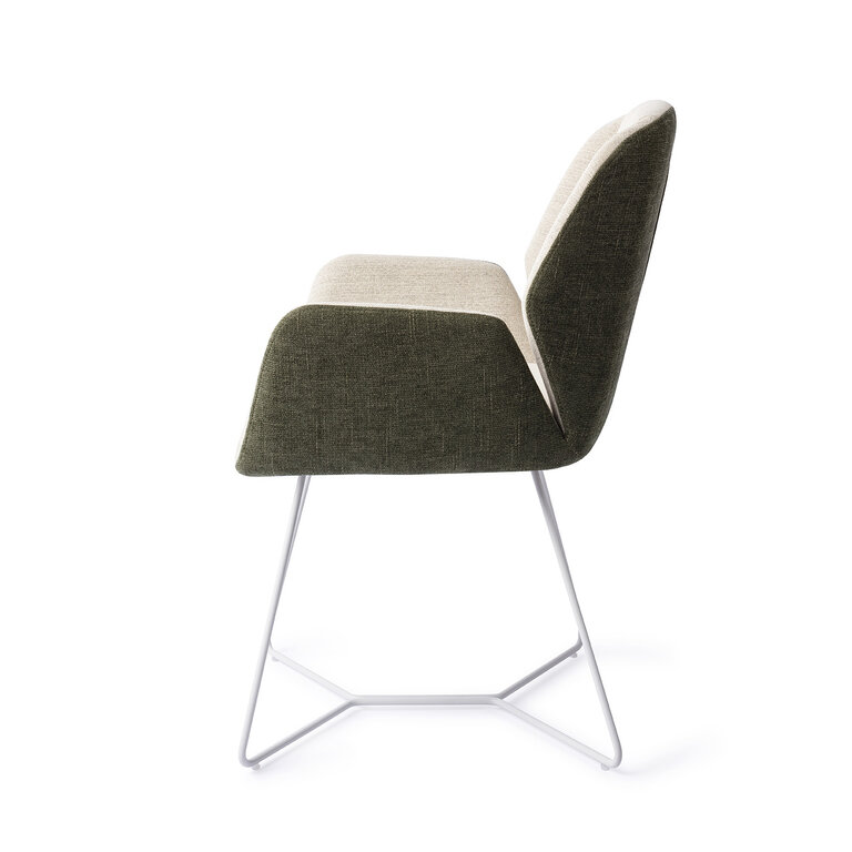 Jesper Home Myoko Popeye Dining Chair - Beehive White