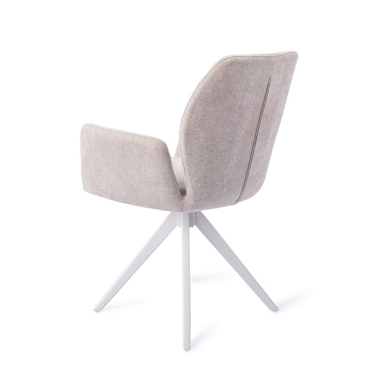 Jesper Home Misaki Pretty Plaster Dining Chair - Turn White