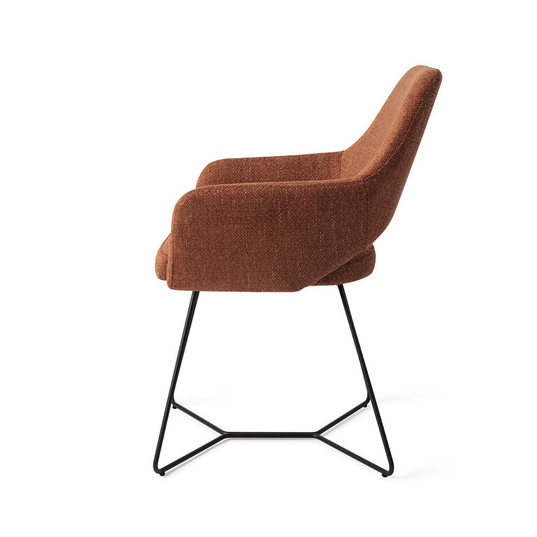 Jesper Home Yanai Tuscan Terra Dining Chair - Beehive Black