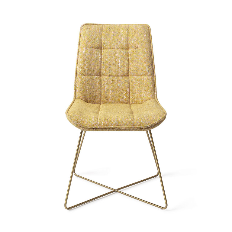 Jesper Home Ota Bumble Bee Dining Chair - Cross Gold