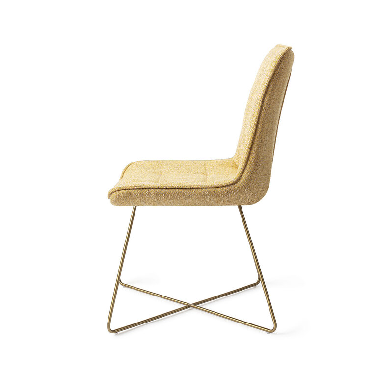 Jesper Home Ota Bumble Bee Dining Chair - Cross Gold