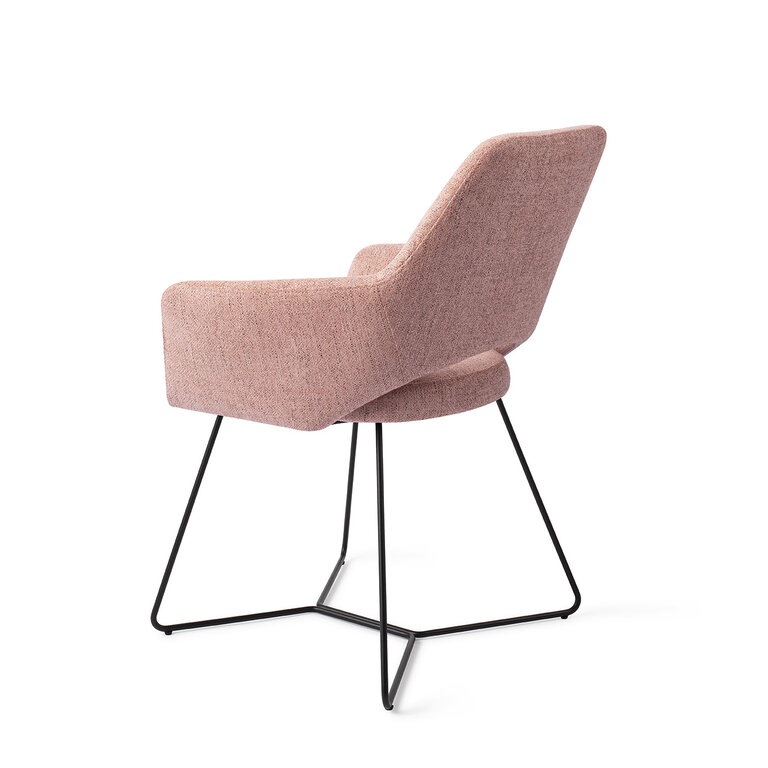 Jesper Home Yanai Pink Punch Dining Chair - Beehive Black