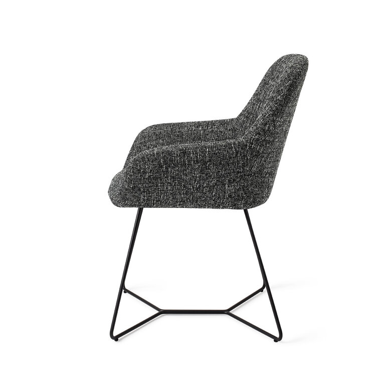 Jesper Home Kushi Skyfall Eetkamerstoel - Beehive Black