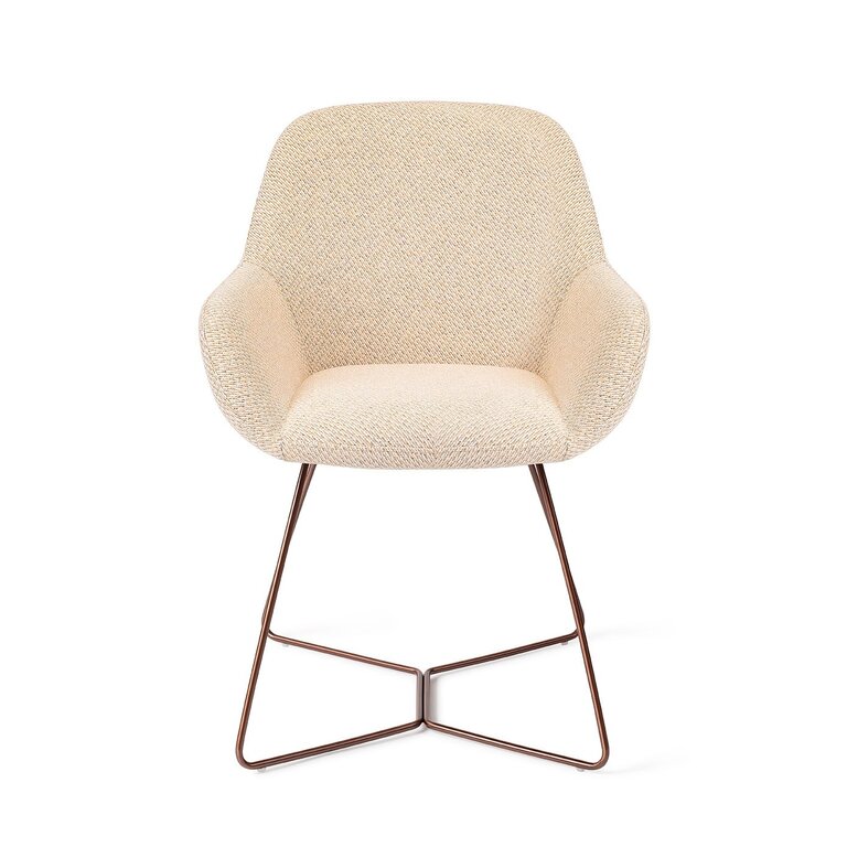 Jesper Home Kushi Trouty Tinge Dining Chair - Beehive Rose