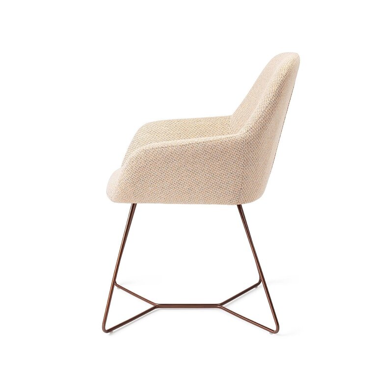 Jesper Home Kushi Trouty Tinge Dining Chair - Beehive Rose
