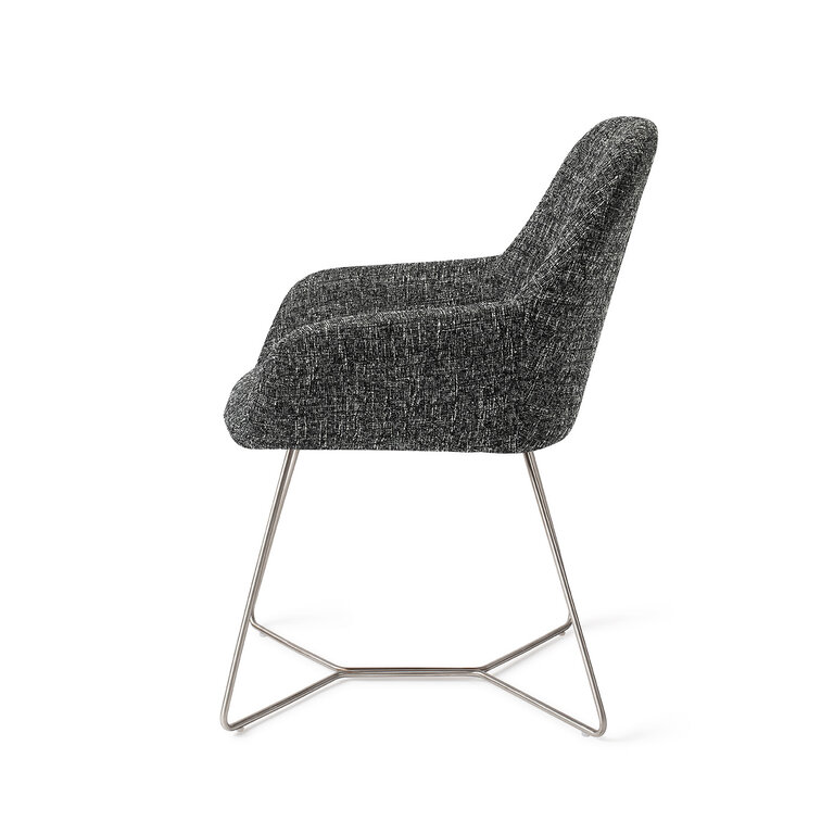 Jesper Home Kushi Skyfall Dining Chair - Beehive Steel