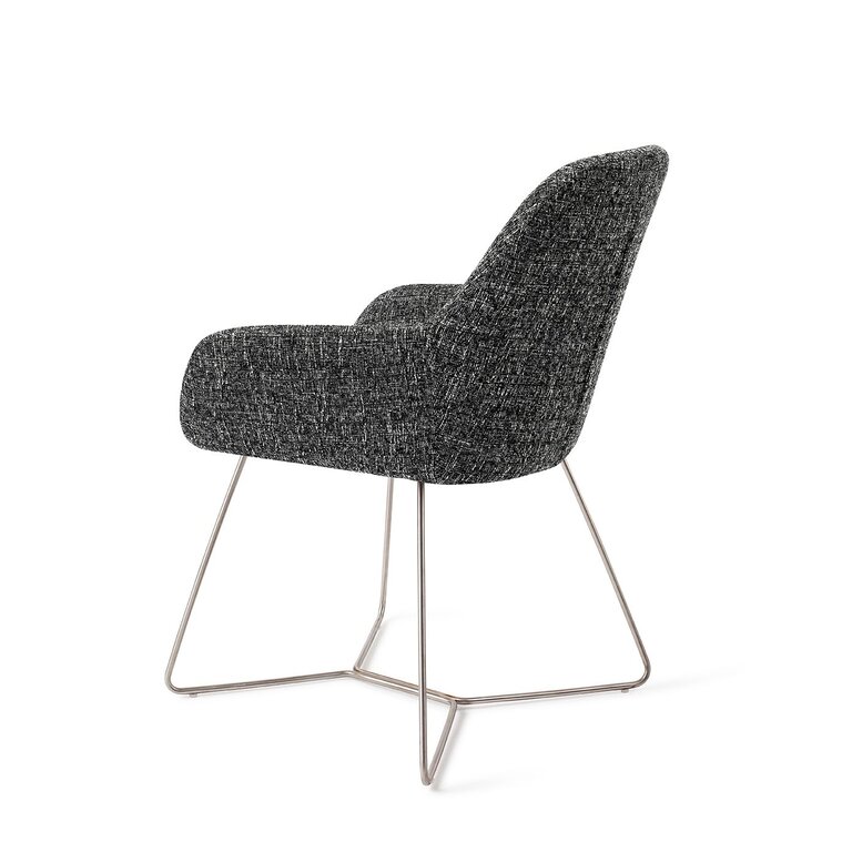 Jesper Home Kushi Skyfall Dining Chair - Beehive Steel