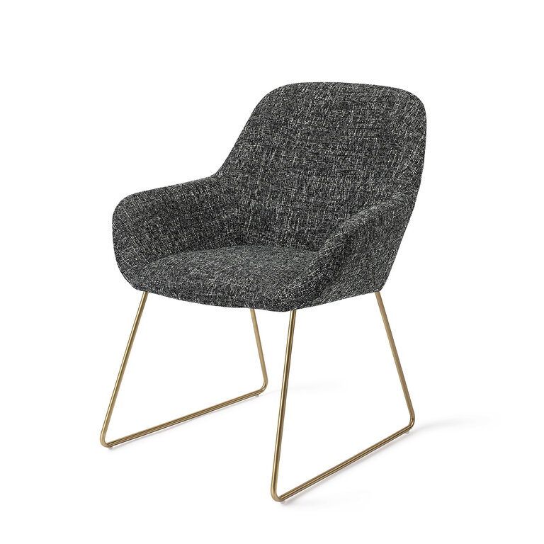 Jesper Home Kushi Skyfall Dining Chair - Slide Gold