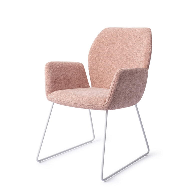 Jesper Home Misaki Anemone Dining Chair - Slide White