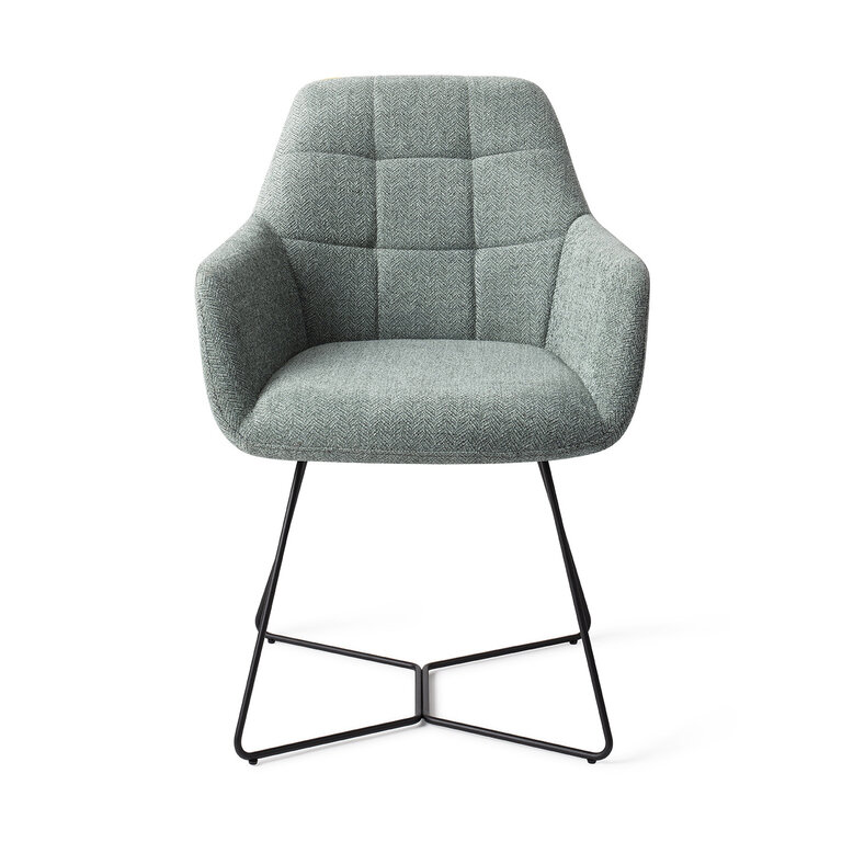 Jesper Home Noto Real Teal Dining Chair - Beehive Black