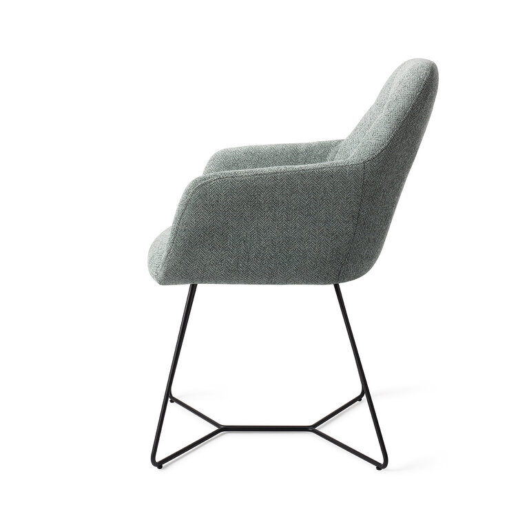 Jesper Home Noto Real Teal Dining Chair - Beehive Black