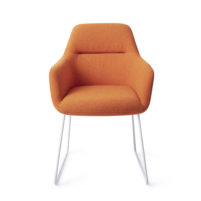 Jesper Home Kinko Tangerine Dining Chair - Slide White