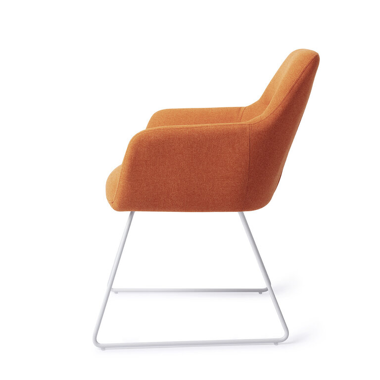 Jesper Home Kinko Tangerine Dining Chair - Slide White