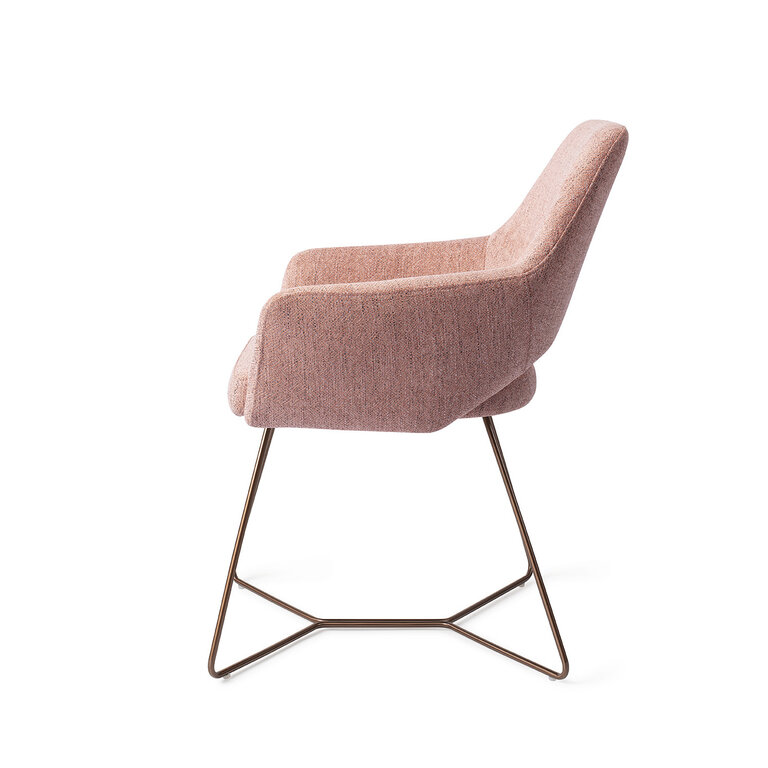 Jesper Home Yanai Dining Chair - Pink Punch, Beehive Rose