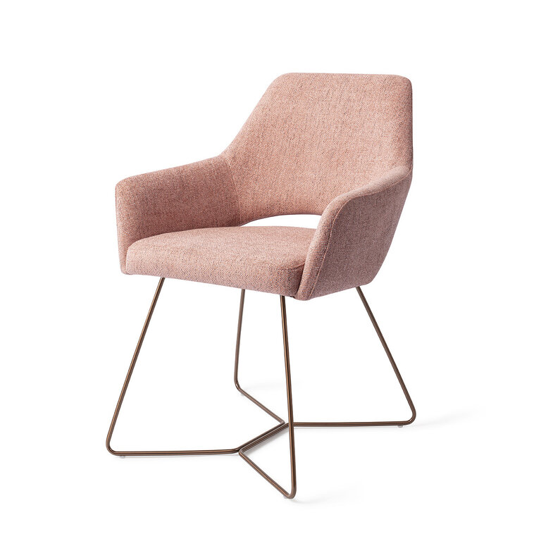 Jesper Home Yanai Pink Punch Dining Chair - Beehive Rose